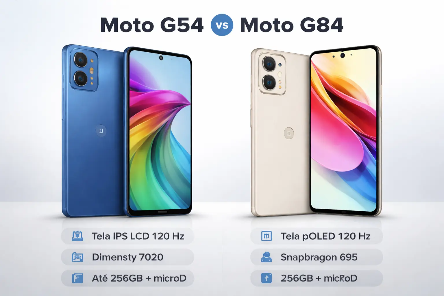 Moto G54 vs G84