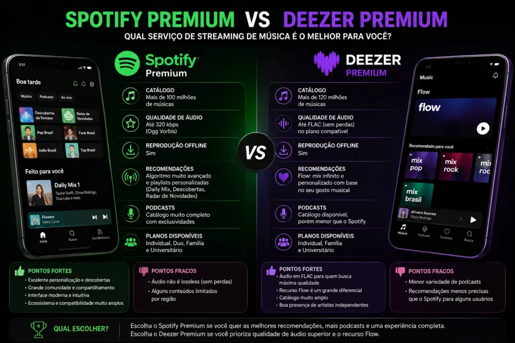 Spotify Premium vs Deezer Premium